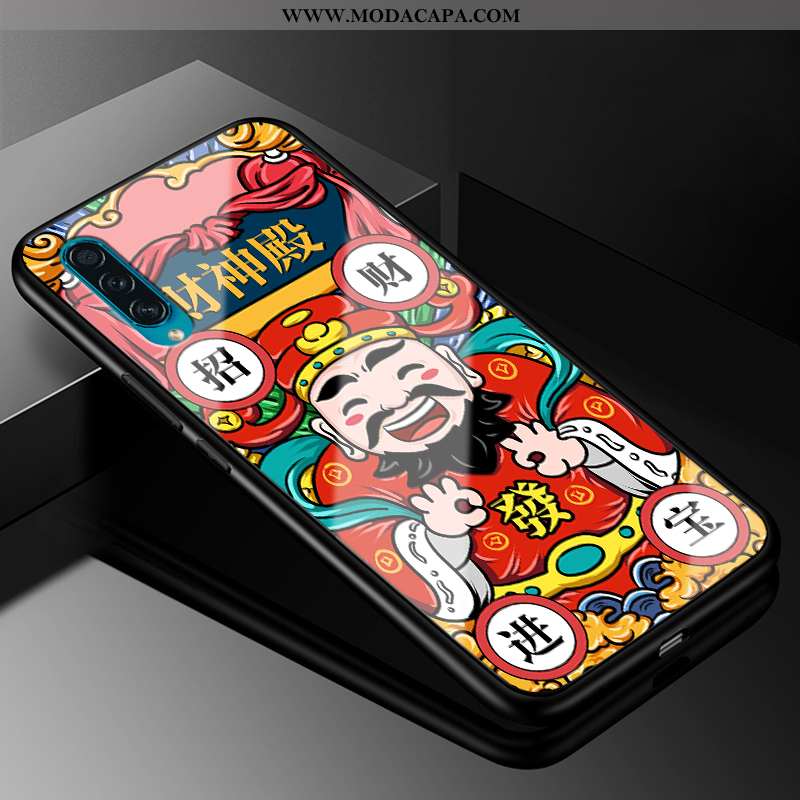 Capa Samsung Galaxy A30s Vidro Telemóvel Vermelho Silicone Resistente Completa Antiqueda Baratas