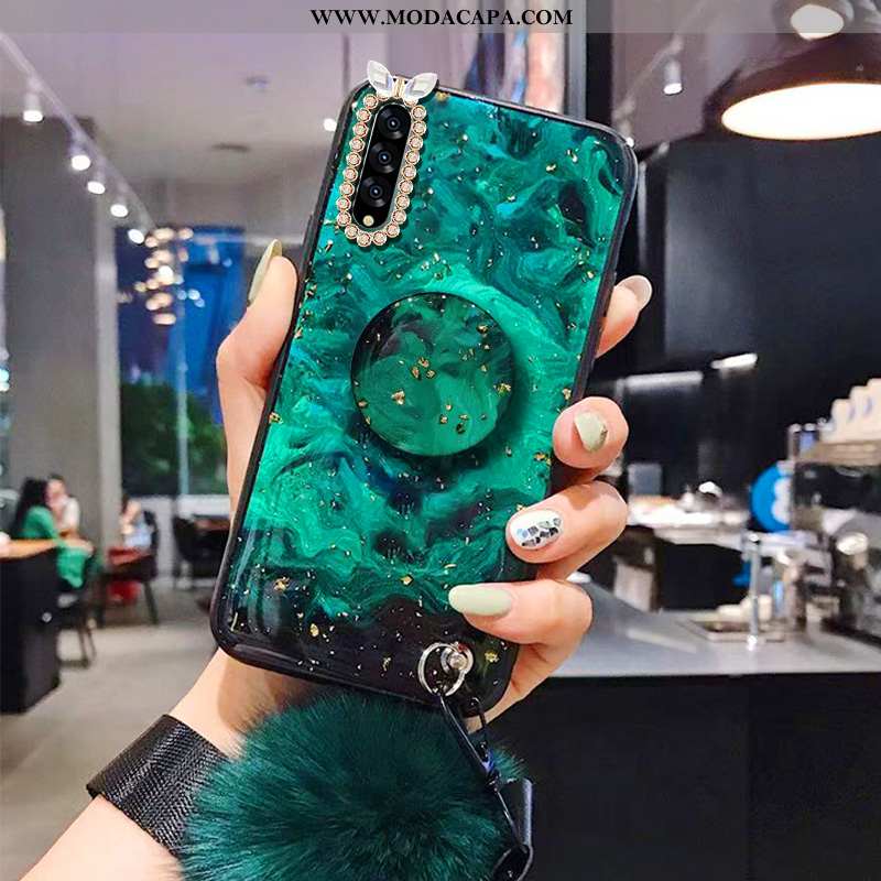 Capa Samsung Galaxy A30s Tendencia Antiqueda Cases Verde Wrisband Capas Suporte Comprar