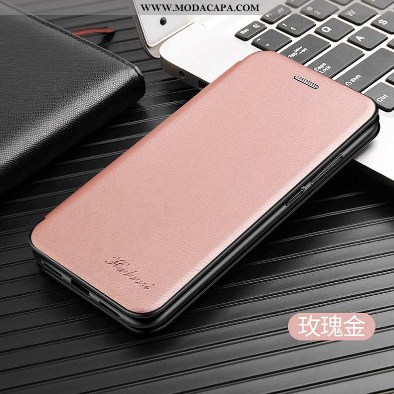 Capas Samsung Galaxy A40 Tendencia Couro Azul Telemóvel Cases Completa Protetoras Online