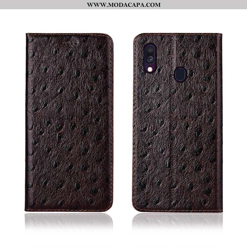 Capas Samsung Galaxy A40 Silicone Soft Couro Genuíno Cover Telemóvel Fosco Promoção