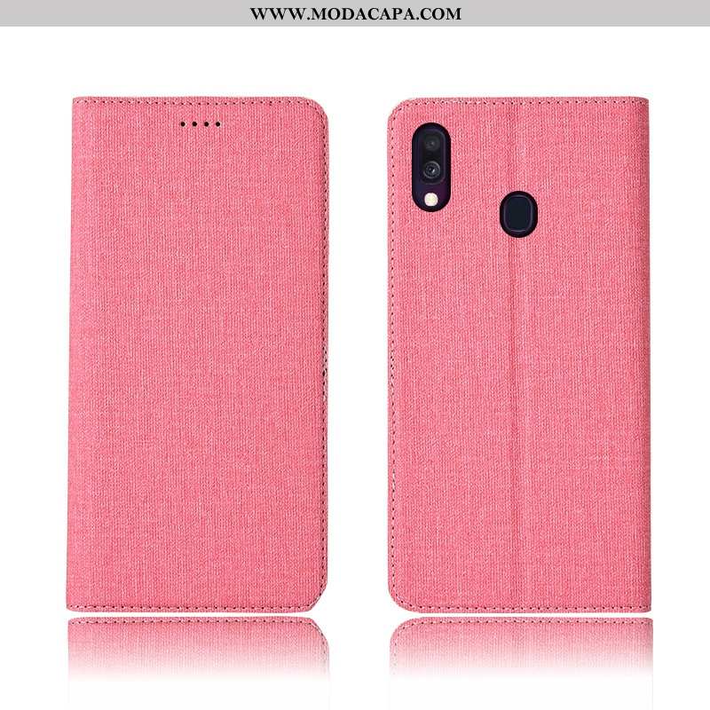 Capas Samsung Galaxy A40 Fosco Rosa Cases Cover Protetoras Telemóvel Promoção