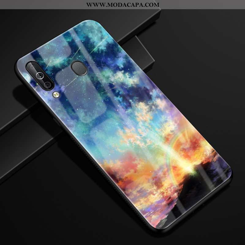 Capa Samsung Galaxy A40s Criativas Cases Azul Escuro Protetoras Antiqueda Telemóvel Estrelado Online