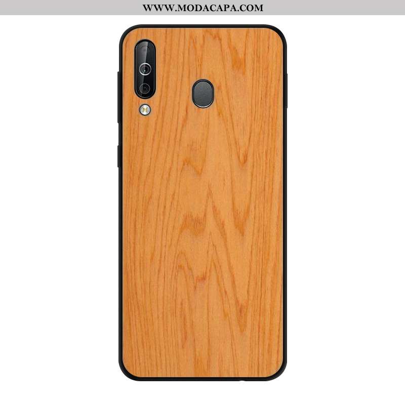 Capas Samsung Galaxy A40s Vidro Gradiente Texturizada Antiqueda Protetoras Caqui Promoção