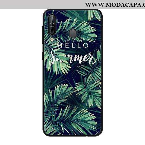 Capa Samsung Galaxy A40s Criativas Telemóvel Capas Verde Fosco Soft Pretas Online