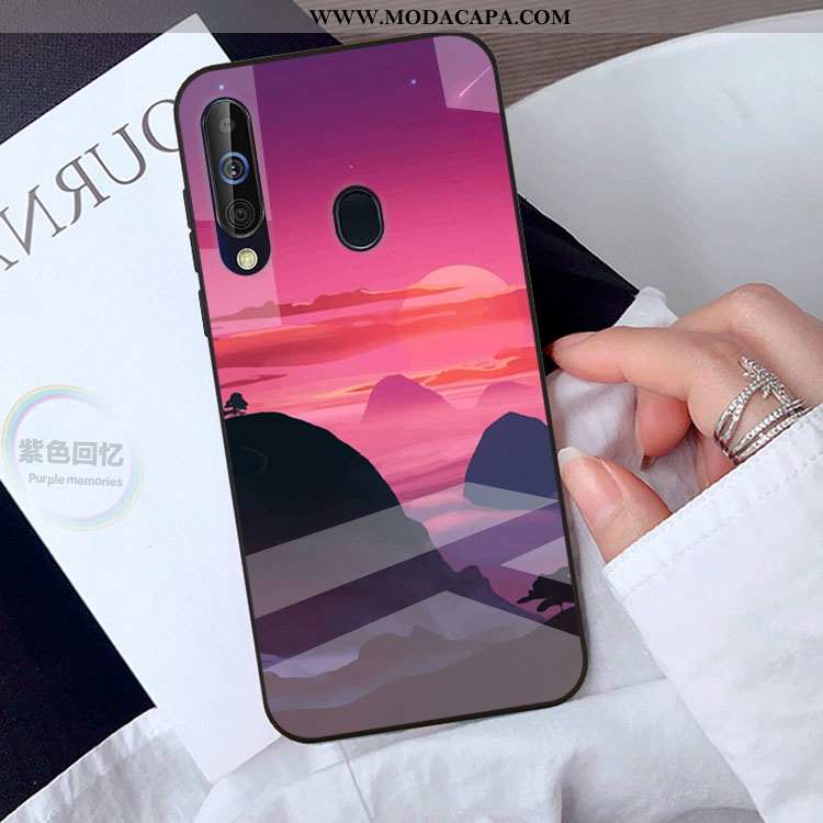 Capa Samsung Galaxy A40s Personalizado Verde Protetoras Tendencia Cases Vidro Telemóvel Promoção