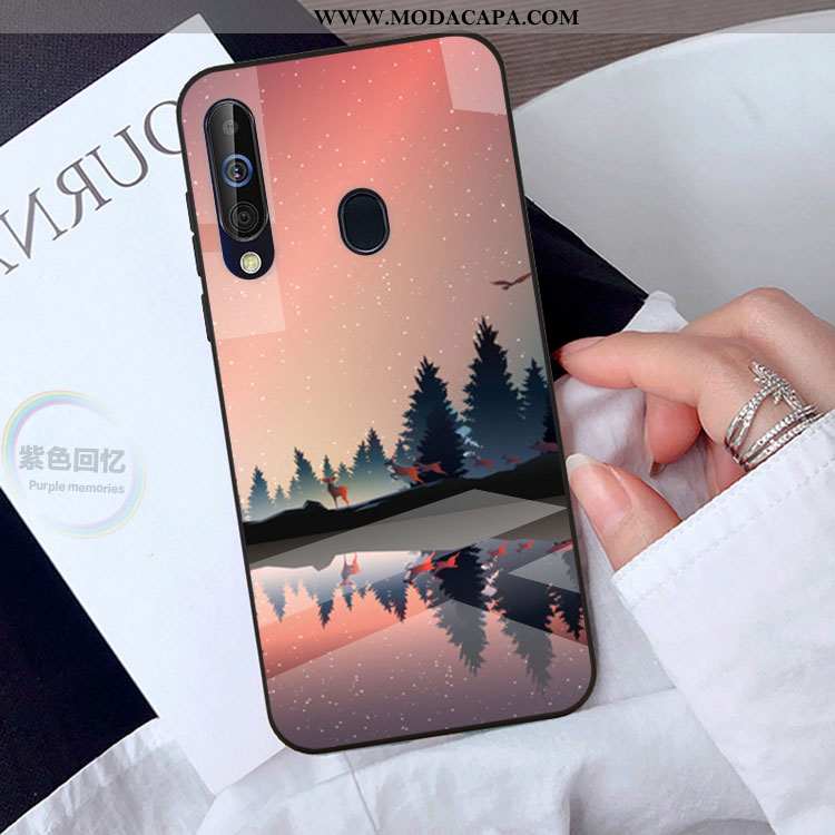 Capa Samsung Galaxy A40s Personalizado Verde Protetoras Tendencia Cases Vidro Telemóvel Promoção