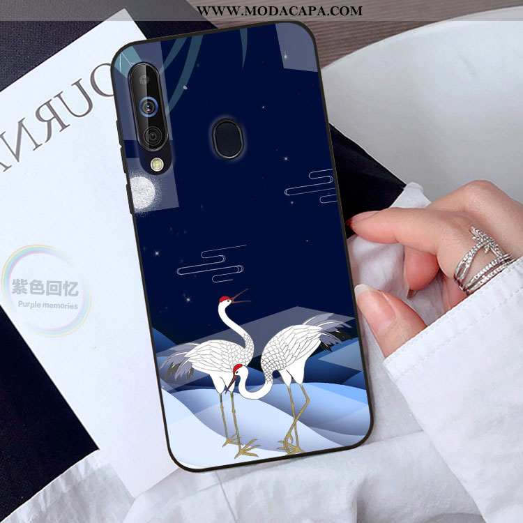 Capa Samsung Galaxy A40s Personalizado Verde Protetoras Tendencia Cases Vidro Telemóvel Promoção