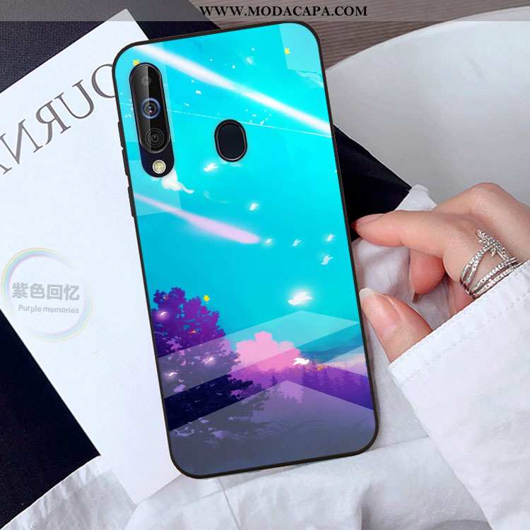 Capa Samsung Galaxy A40s Personalizado Verde Protetoras Tendencia Cases Vidro Telemóvel Promoção