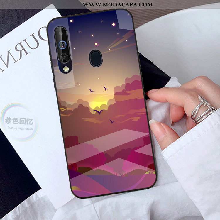 Capa Samsung Galaxy A40s Personalizado Verde Protetoras Tendencia Cases Vidro Telemóvel Promoção