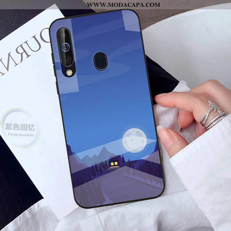 Capa Samsung Galaxy A40s Personalizado Verde Protetoras Tendencia Cases Vidro Telemóvel Promoção