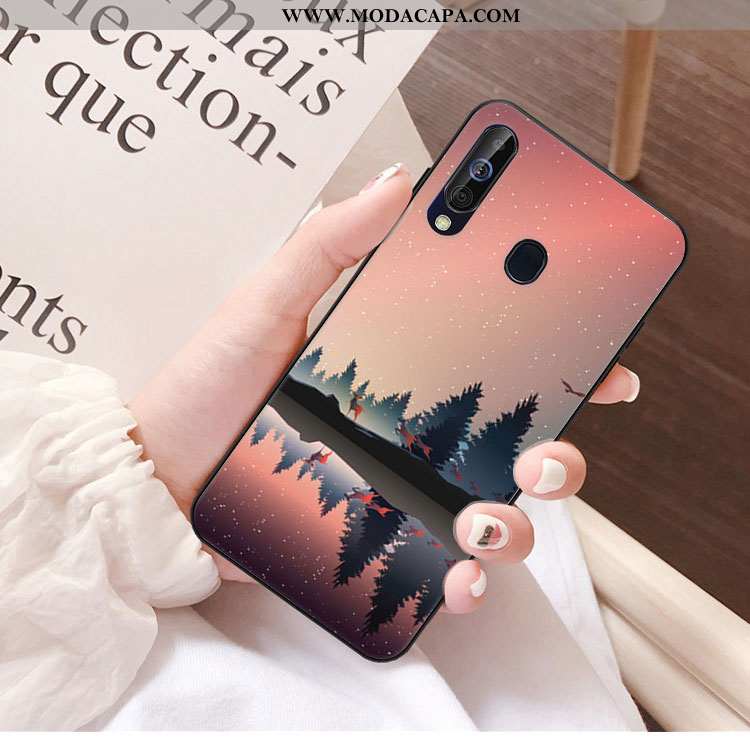 Capa Samsung Galaxy A40s Personalizado Verde Protetoras Tendencia Cases Vidro Telemóvel Promoção