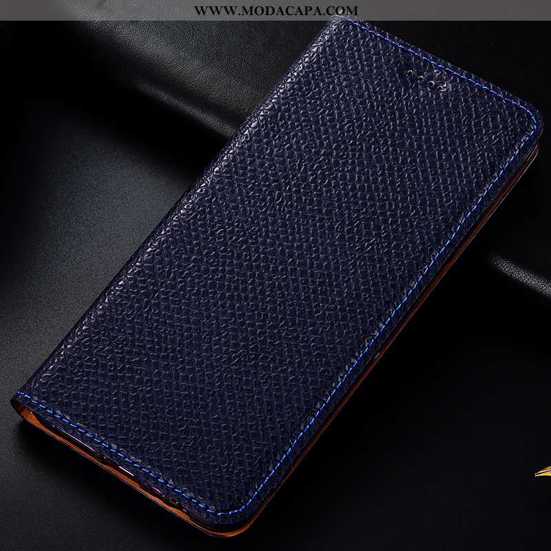 Capa Samsung Galaxy A40s Protetoras Couro Genuíno Completa Vermelho Malha Cases Telemóvel Barato