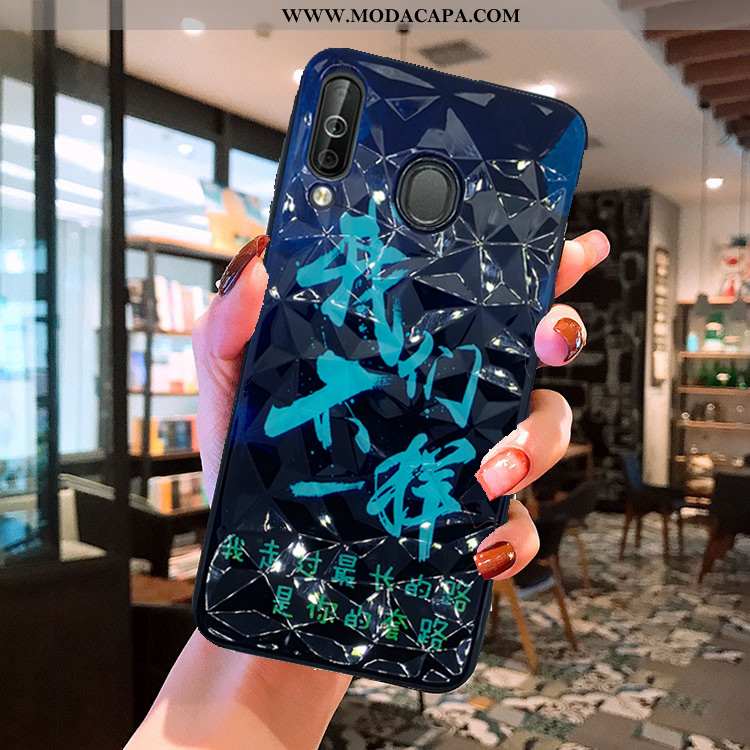 Capas Samsung Galaxy A40s Pedra Cases Preto Telemóvel Promoção