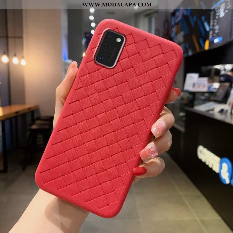 Capa Samsung Galaxy A41 Estilosas Tricô Cases Simples Telemóvel Personalizada Aço Comprar