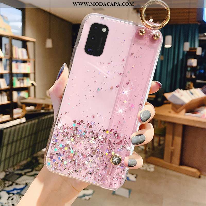 Capas Samsung Galaxy A41 Protetoras Luxo Casaco Wrisband Suporte Soft Criativas Venda