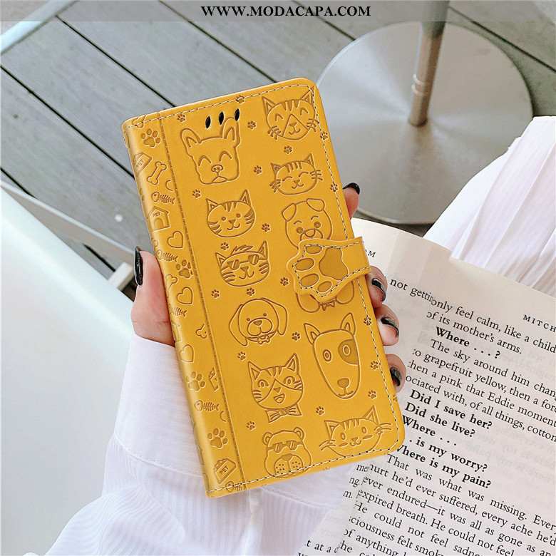 Capas Samsung Galaxy A41 Silicone Cachorro Catinet Cover Antiqueda Couro Baratos