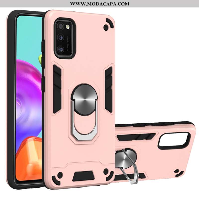 Capa Samsung Galaxy A41 Protetoras Cases Antiderrapante Acolchoado Suporte Telemóvel Capas Baratos