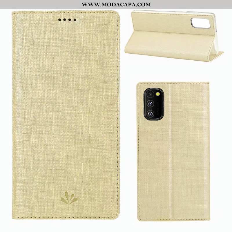 Capa Samsung Galaxy A41 Protetoras Completa Antiqueda Cover Cinza Tecido Cases Venda