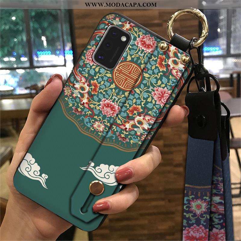 Capa Samsung Galaxy A41 Cordao Vintage Soft Wrisband Capas Suporte Criativas Comprar