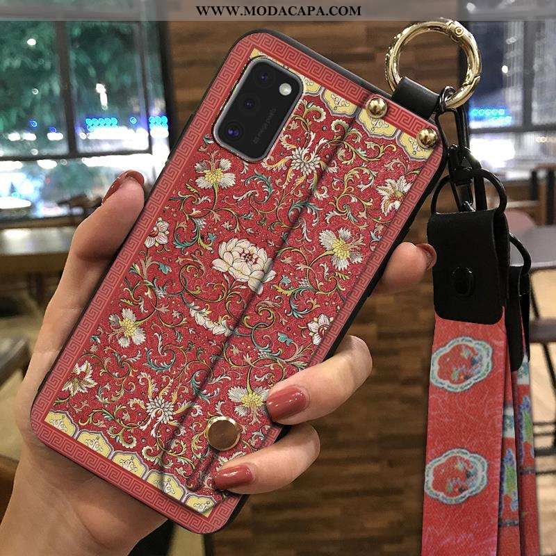 Capa Samsung Galaxy A41 Cordao Vintage Soft Wrisband Capas Suporte Criativas Comprar