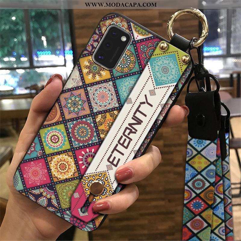 Capa Samsung Galaxy A41 Cordao Vintage Soft Wrisband Capas Suporte Criativas Comprar