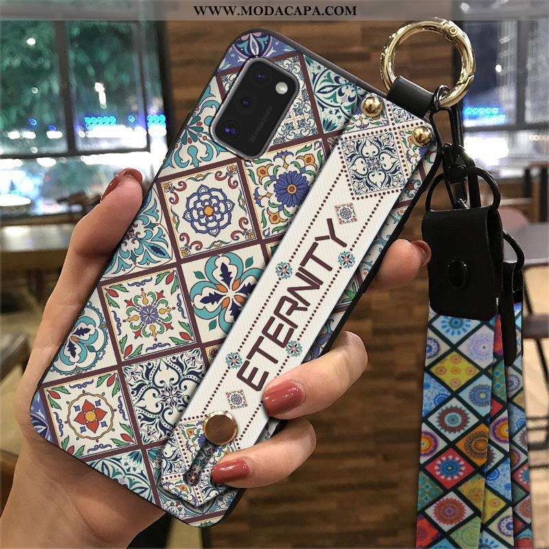 Capa Samsung Galaxy A41 Cordao Vintage Soft Wrisband Capas Suporte Criativas Comprar