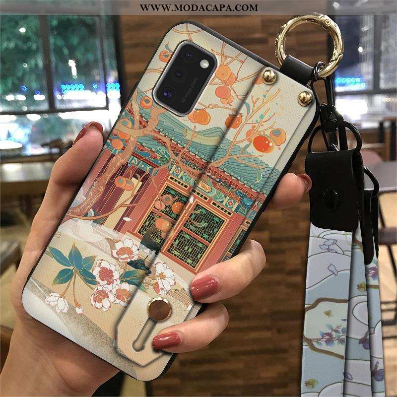 Capa Samsung Galaxy A41 Cordao Vintage Soft Wrisband Capas Suporte Criativas Comprar