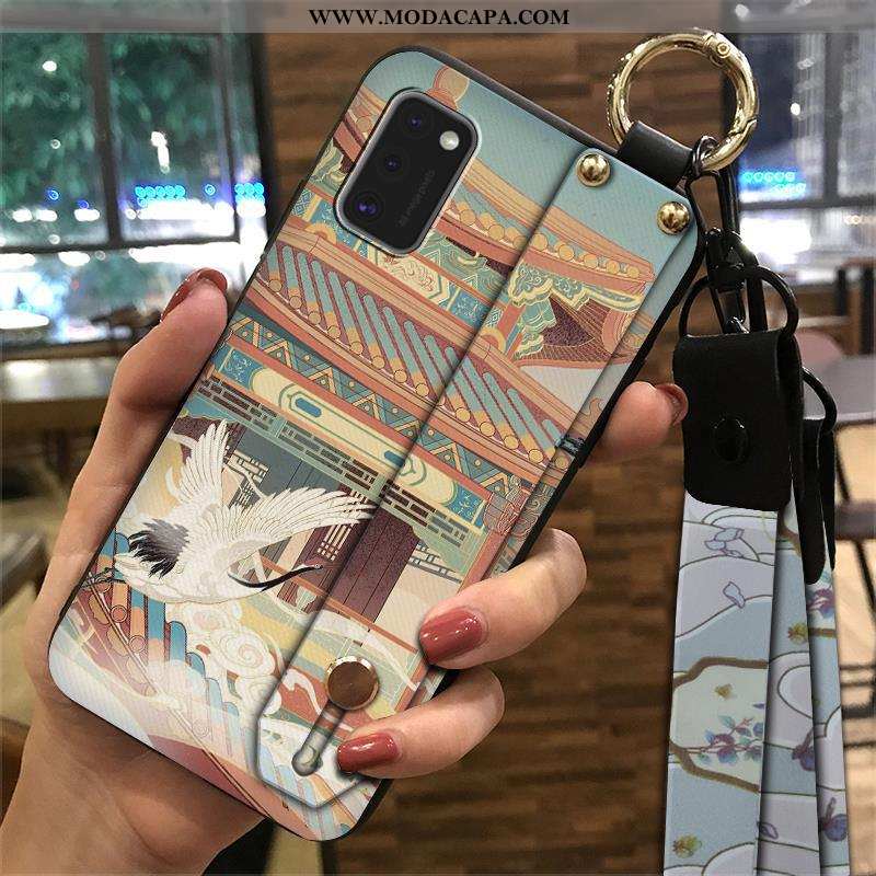 Capa Samsung Galaxy A41 Cordao Vintage Soft Wrisband Capas Suporte Criativas Comprar