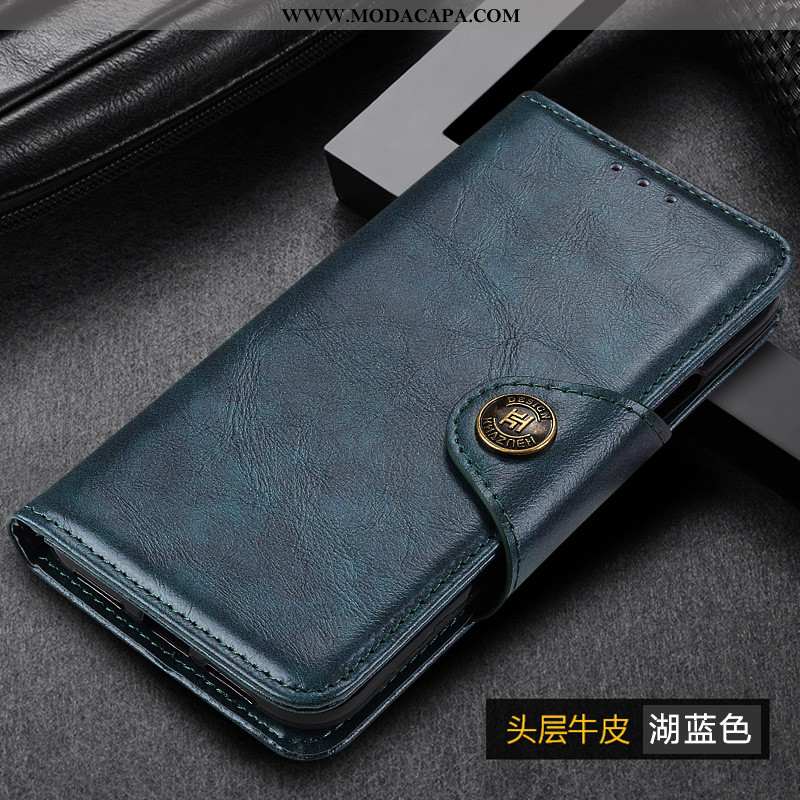 Capas Samsung Galaxy A50 Couro Genuíno Apoio Cover Completa Antiqueda Negócio Baratos