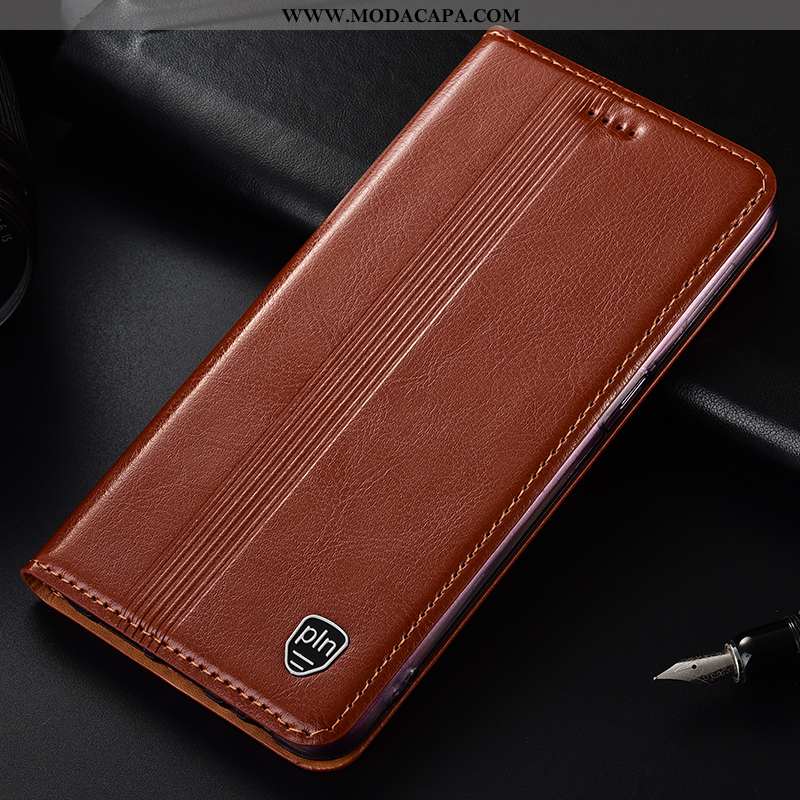 Capas Samsung Galaxy A50 Protetoras Telemóvel Cover Completa Cases Antiqueda Couro Genuíno Promoção