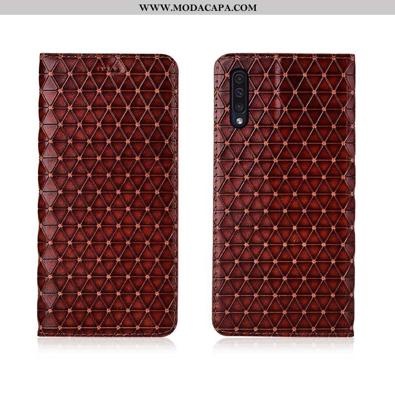 Capa Samsung Galaxy A50 Couro Protetoras Cases Completa Cover Telemóvel Fosco Legitimo Comprar