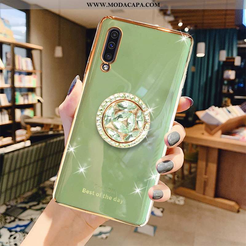 Capas Samsung Galaxy A50 Estiloso Simples Protetoras Telemóvel Luxo Verde Online