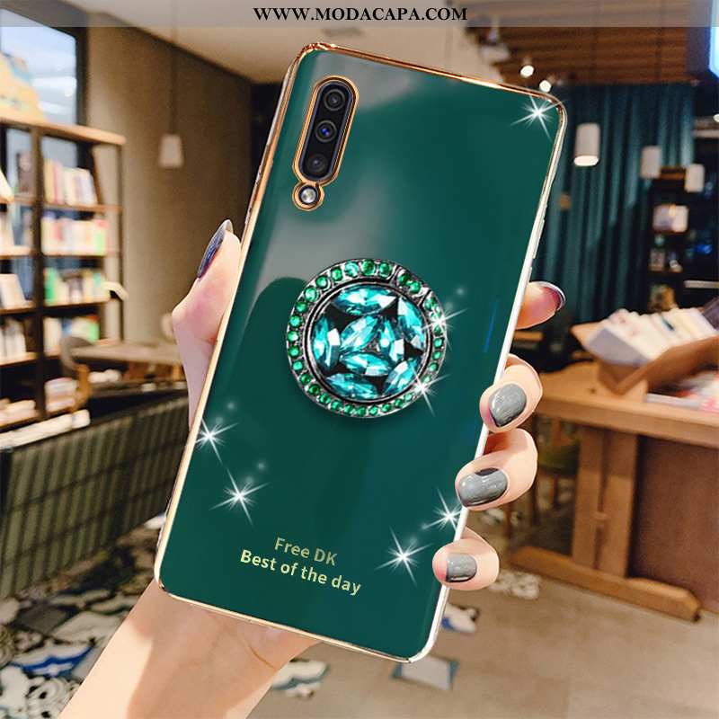 Capas Samsung Galaxy A50 Estiloso Simples Protetoras Telemóvel Luxo Verde Online