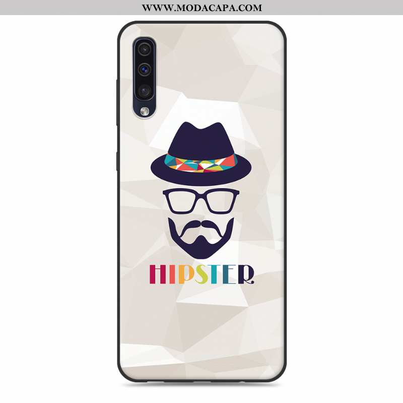 Capas Samsung Galaxy A50 Bonitos Soft Cinza Silicone Telemóvel Antiqueda Cases Barato