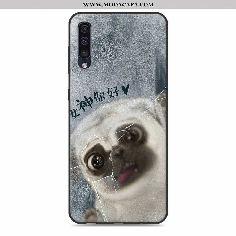 Capas Samsung Galaxy A50 Bonitos Soft Cinza Silicone Telemóvel Antiqueda Cases Barato