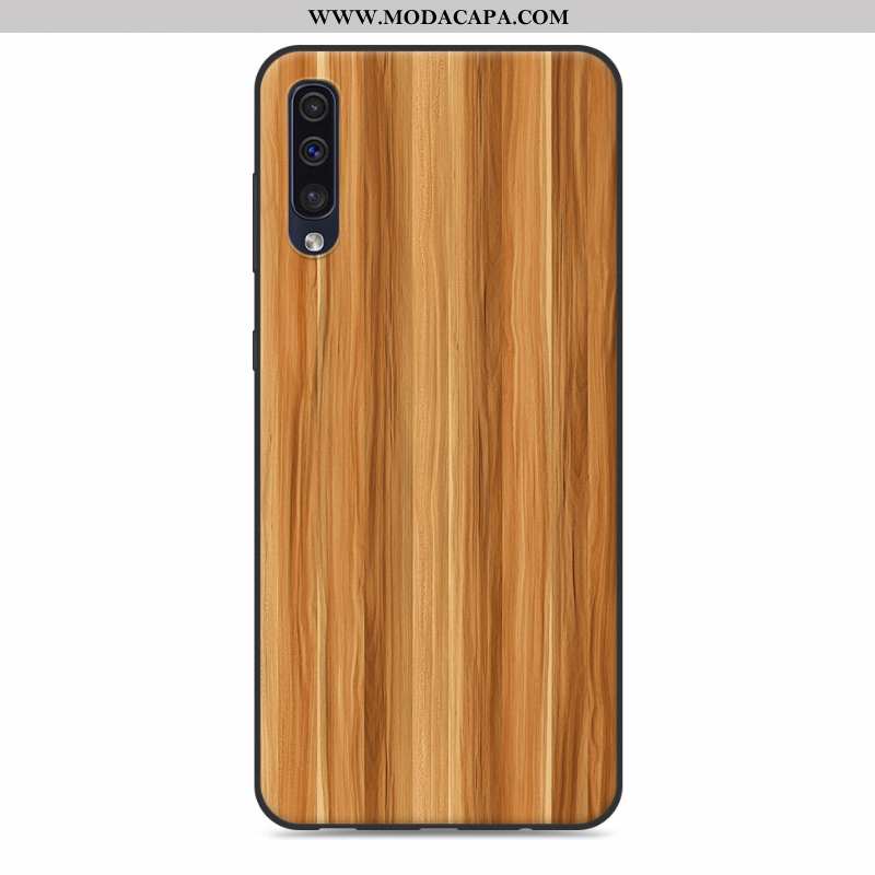 Capas Samsung Galaxy A50 Protetoras Antiqueda Telemóvel Cases Tendencia Cinza Madeira Online