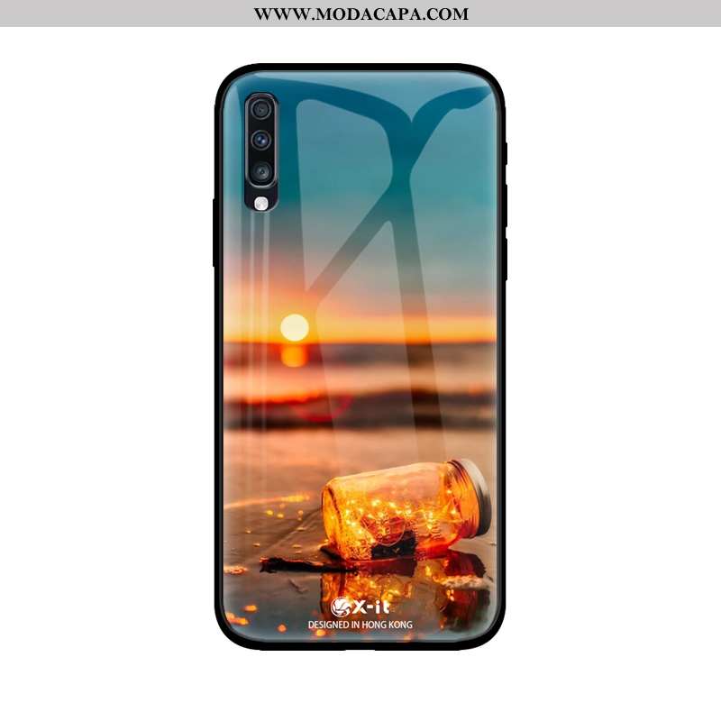 Capa Samsung Galaxy A50 Estilosas Pintado Tendencia Criativas Estrelado Cases Roxa Comprar