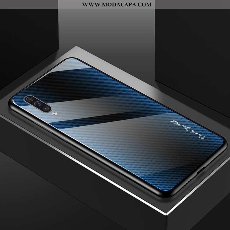 Capa Samsung Galaxy A50 Tendencia Antiqueda Frente Gradiente Azul Telemóvel Pequena Comprar