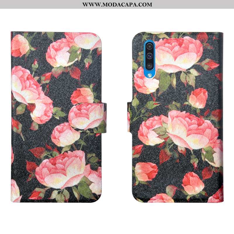 Capas Samsung Galaxy A50s Couro Completa Vintage Criativas Telemóvel Cases Protetoras Baratos