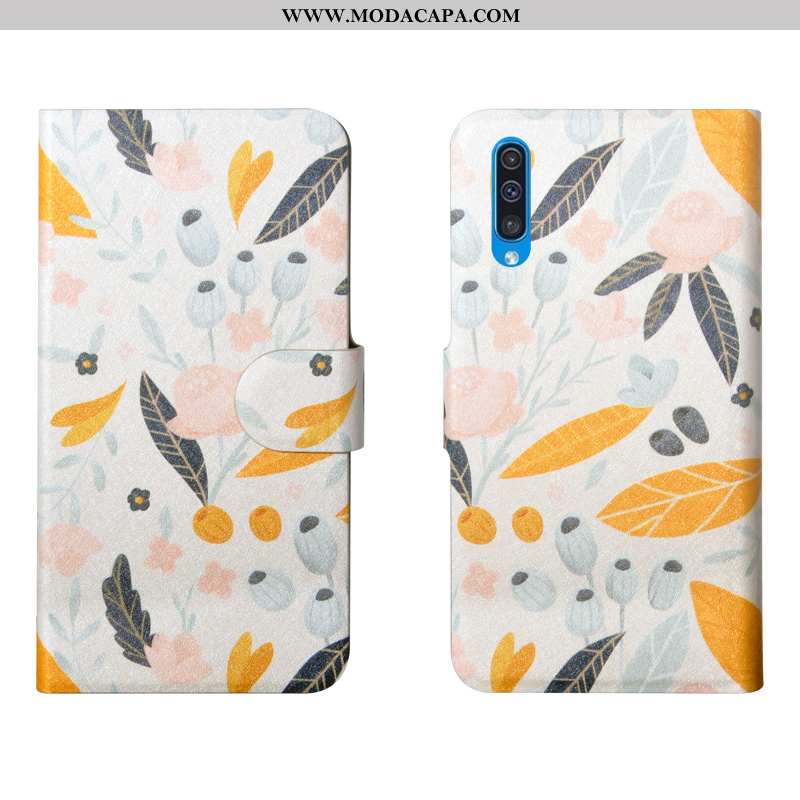 Capas Samsung Galaxy A50s Couro Completa Vintage Criativas Telemóvel Cases Protetoras Baratos