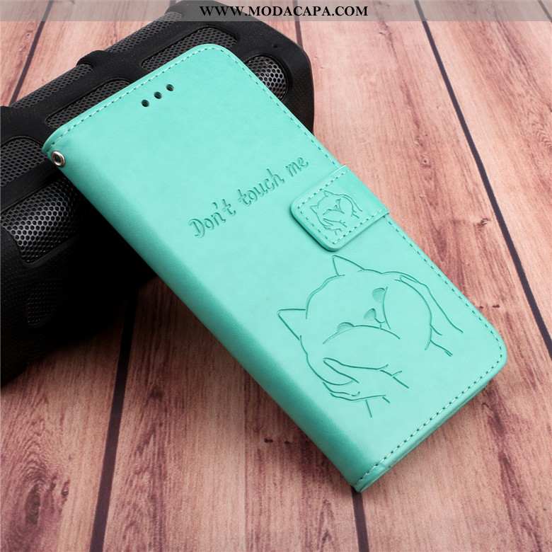 Capa Samsung Galaxy A50s Couro Cases Roxa Protetoras Telemóvel Capas Cover Venda