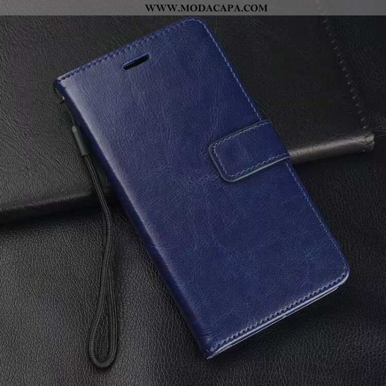 Capas Samsung Galaxy A50s Protetoras Telemóvel Aço Cases Couro Genuíno Vermelho Barato