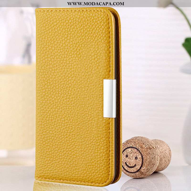 Capa Samsung Galaxy A50s Protetoras Cover Cases Amarelo Telemóvel Couro Legitimo Baratos