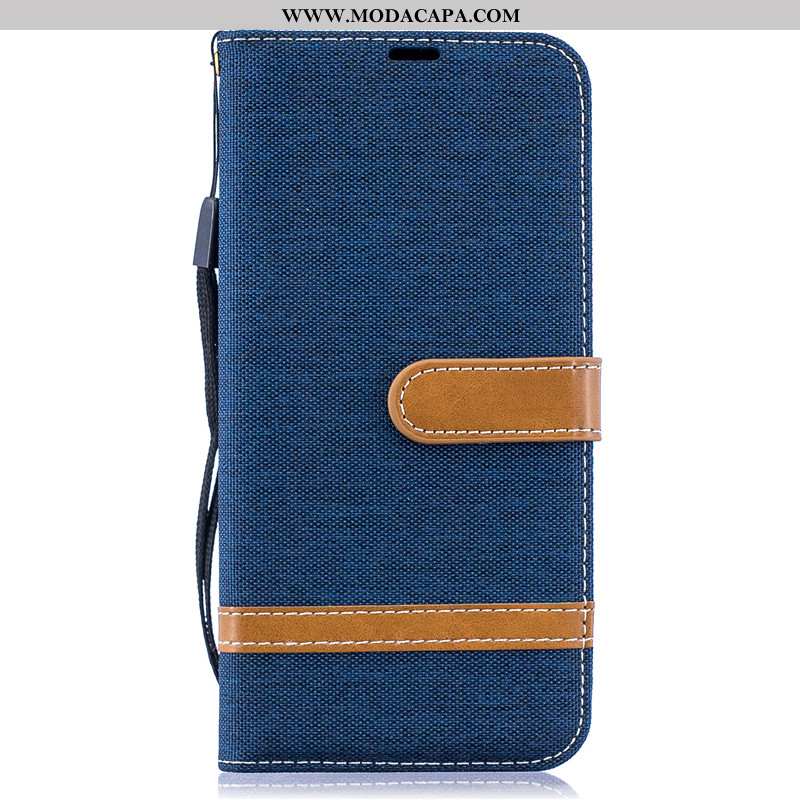 Capas Samsung Galaxy A50s Protetoras Telemóvel Tendencia Carteira Denim Cover Baratos