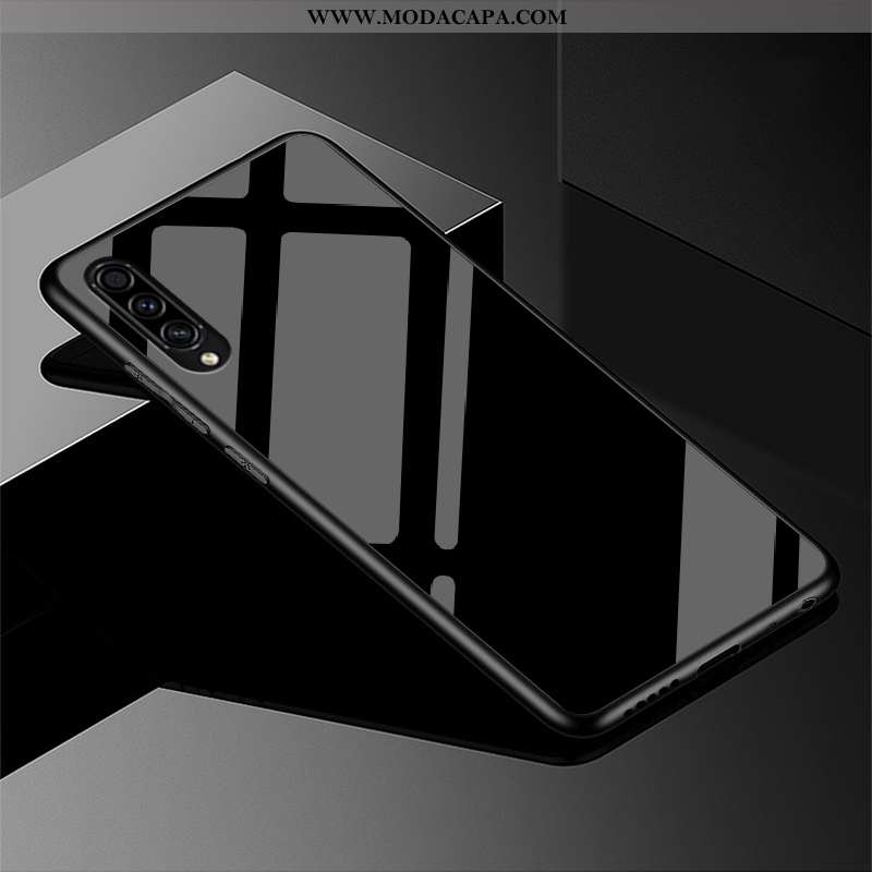 Capa Samsung Galaxy A50s Vidro Cases Protetoras Luxo Preto Estiloso Completa Online