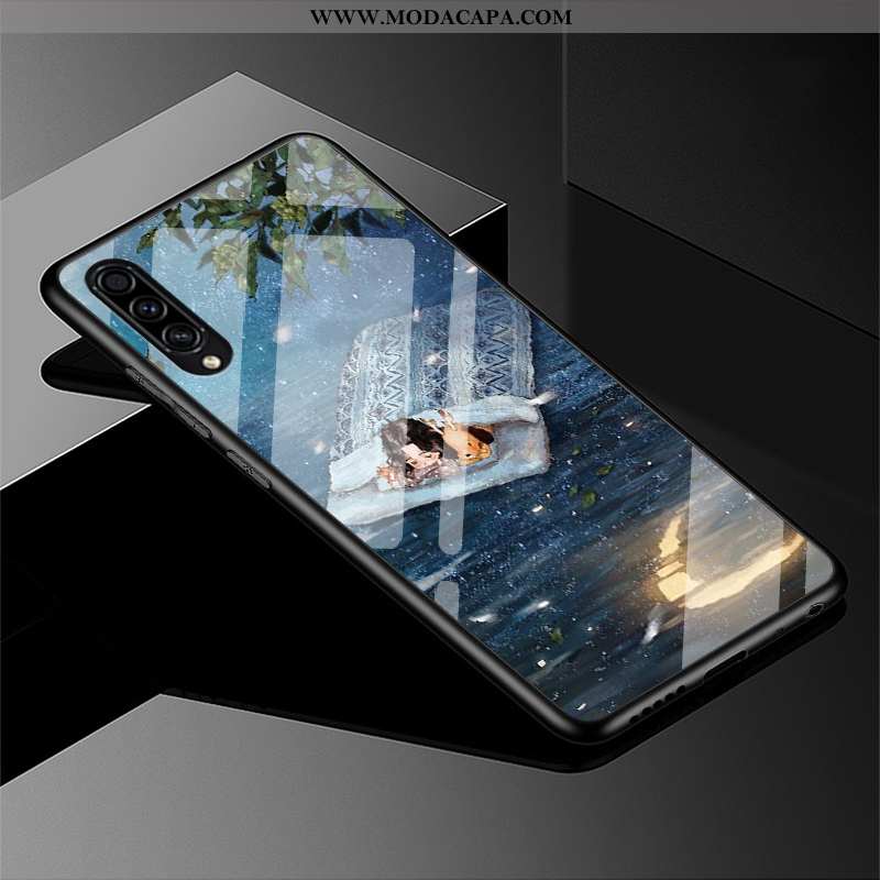 Capa Samsung Galaxy A50s Fofas Simples Roxa Novas Silicone Vidro Cases Baratas