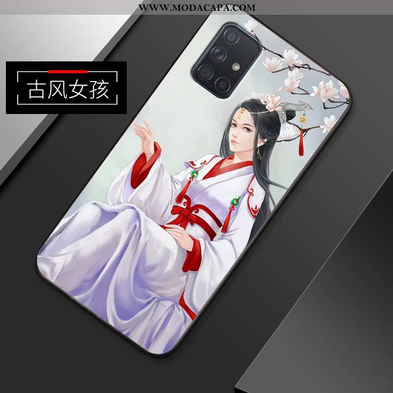 Capas Samsung Galaxy A51 Criativas Silicone Anime Soft Cases Minimalista Fosco Baratas