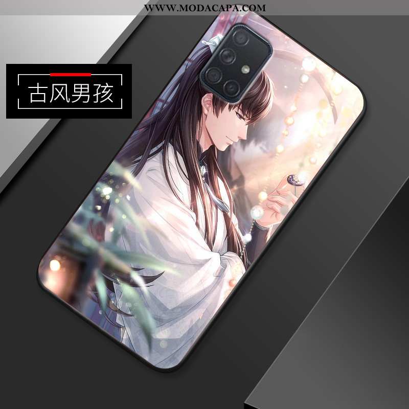 Capas Samsung Galaxy A51 Criativas Silicone Anime Soft Cases Minimalista Fosco Baratas