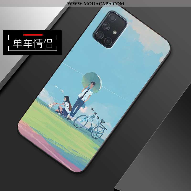 Capas Samsung Galaxy A51 Criativas Silicone Anime Soft Cases Minimalista Fosco Baratas