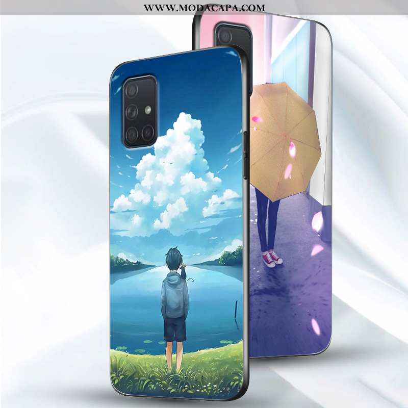 Capas Samsung Galaxy A51 Criativas Silicone Anime Soft Cases Minimalista Fosco Baratas